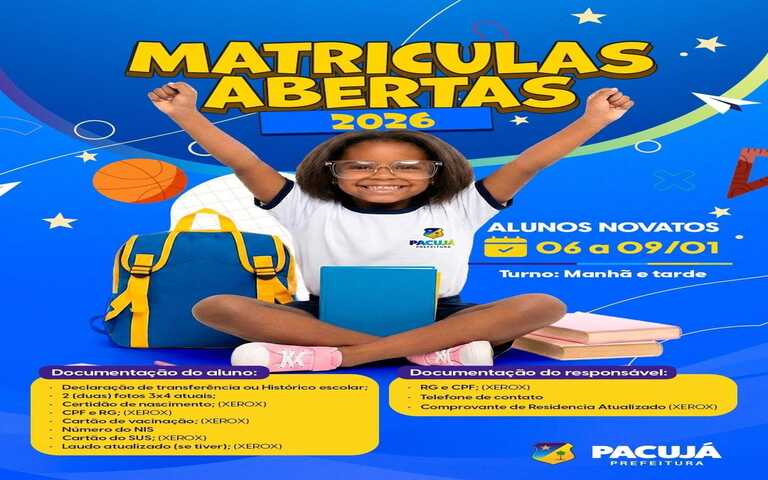 MATRÍCULAS ABERTAS 2026